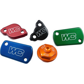 WORKS CONNECTION Rear Brake Cap - Green - Kawasaki 21-718