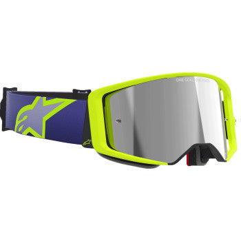 ALPINESTARS GOGGLES Goggle Supertech Corp Purple/Yl Mirror-Sil 5100326-3156
