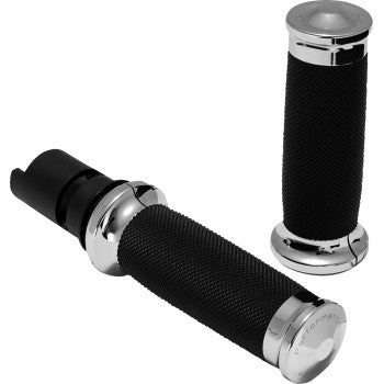 PERFORMANCE MACHINE (PM) Grip Pm Contour Chrome Tbw 24-25 Touring 25 Softail 0063-2105M-CH