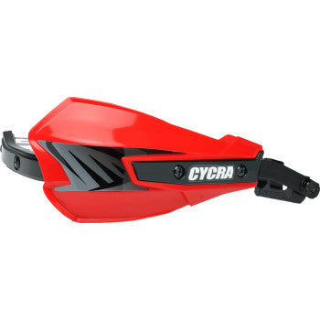 CYCRA Vortex Handguards - Universal U-Clamp - Red 1CYC-7801-32