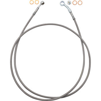 FAT BAGGERS INC. EZ Install Brake Line - 64" - Stainless Steel Braid 110064