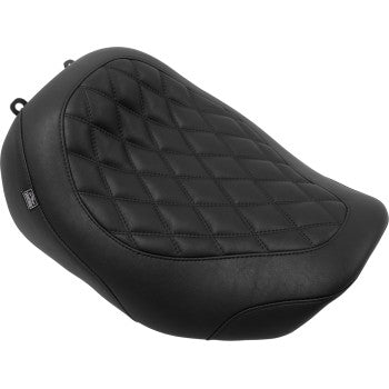 MUSTANG Wide Tripper™ Seat - Solo - Black Stitching - FLT/FLH '23-'25 88503