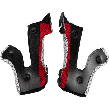 MOOSE OFFROAD MR3 Cheek Pads - F.A.F. - Black - Large 0134-4230