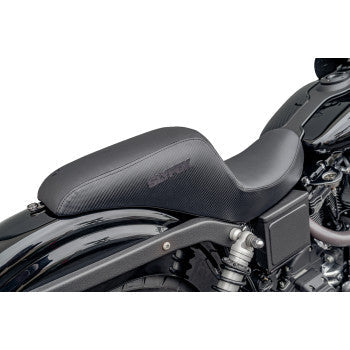 SLYFOX Slyfox Seat - Black Logo - Black Vinyl w/ Slipstop - Carbon Fiber - Dyna 4683A-slyfox