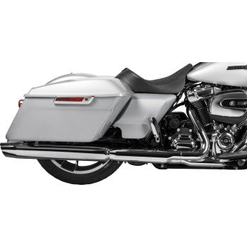 DRAG SPECIALTIES Solo Front Seat - Double Diamond - Black Stitch - w/ Backrest Option - FL '08-'23 0801-1955