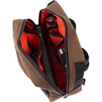THRASHIN SUPPLY CO. Handlebar Bag - Brown THB-0006