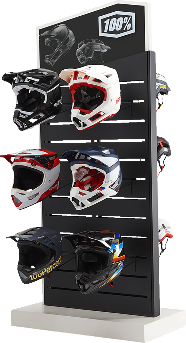 100% Full Face Helmet Display - 6 Pack 72002-002-01