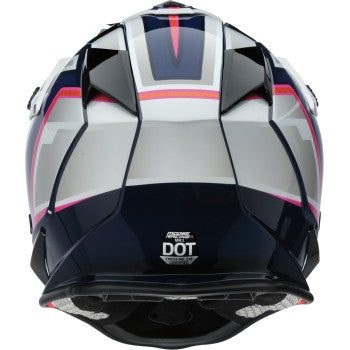 MOOSE OFFROAD MR3 Helmet - F.A.F. - White/Navy/Pink - Large 0110-8950