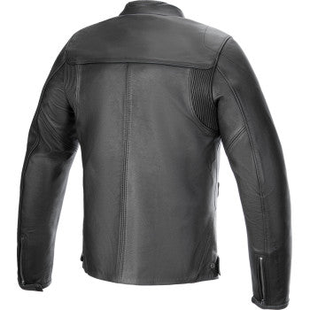 ALPINESTARS Blacktrack Leather Jacket - Black - 4XL 3103824-1100-4X