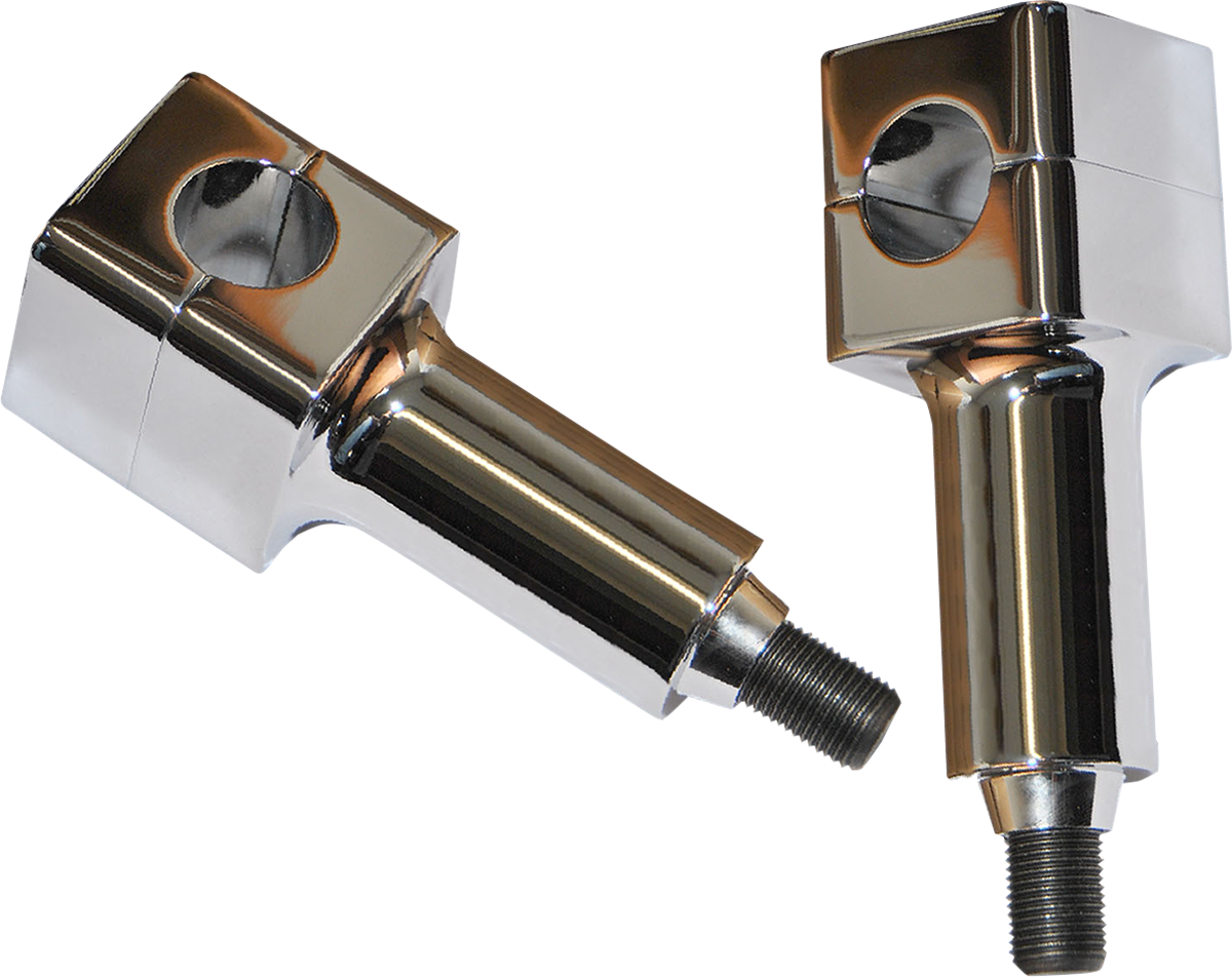 WILD 1 Risers - Springer - 4" - Show Chrome WO534