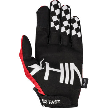 THRASHIN SUPPLY CO. Go Fast Stealth Gloves - Red - Small SV1-18-08