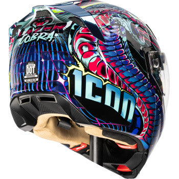 ICON Threshold™ Modular Helmet - Synthwave Lazer Cobra - Blue - 2XL 0100-2733
