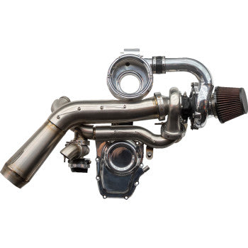 TRASK Tornado Turbo Kit - Stage 2 - Polished with Polished Aluminum - Gen 1 M8 TM-7610-PO
