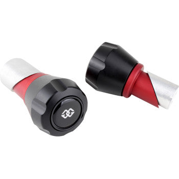GILLES TOOLING Front Axle Protector - Black/Red - Aprilia Tuono/RSV4 GTA-F-A01-BR