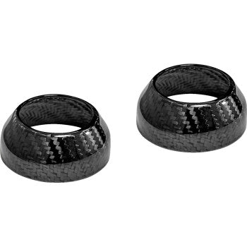 SADDLEMEN Fork Cover - 39 mm - Gloss CF-8-0006