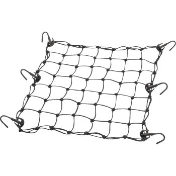 MOOSE OFFROAD Cargo Net - Adjustable - 15" x 15" - Black 50152-NM