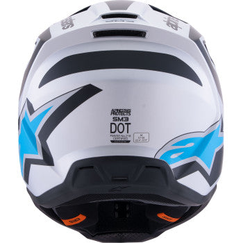ALPINESTARS SM3 Helmet - Heat - Matte Silver/Blue/Black - 2XL 8301026-1949-XXL