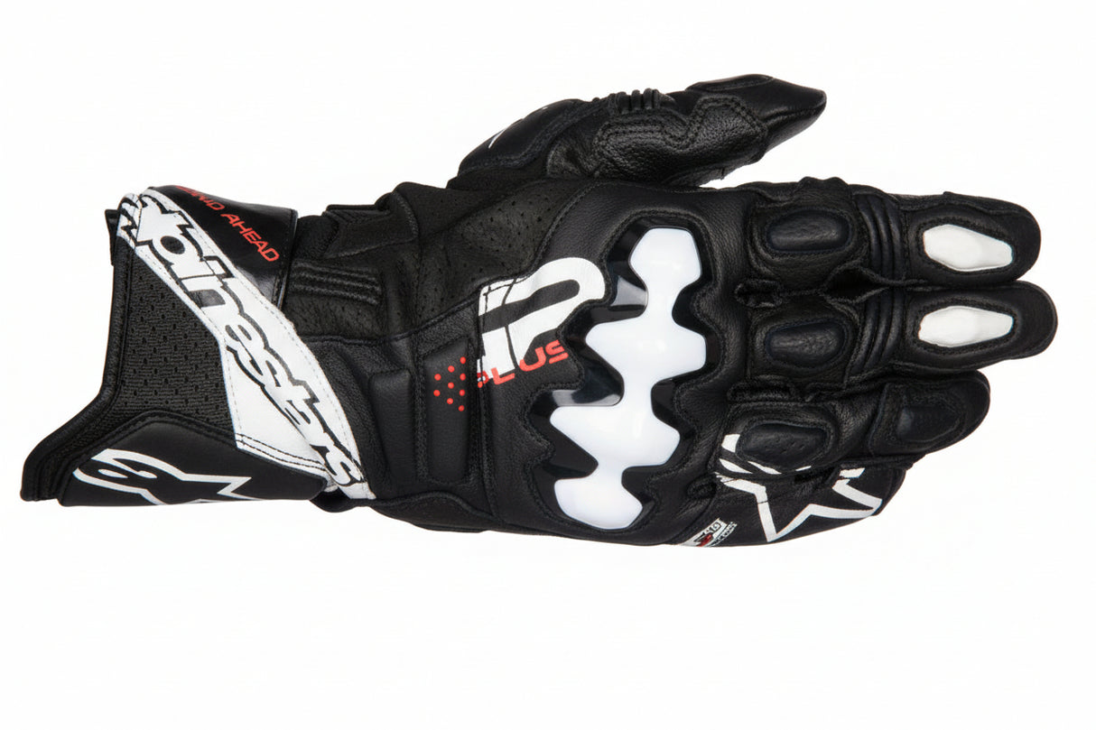 ALPINESTARS GP Plus R V3 Leather Gloves - Black/White - 2XL 3550825-12-2X