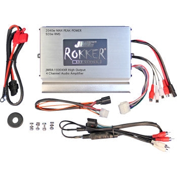 J & M Amplifier Kit - 4-Channel Gold Wing 018-2024 JAMP-1000GW18-TB