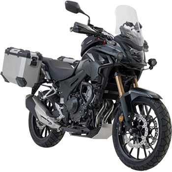 SW-MOTECH TRAX ADV Aluminum Case System - Silver - Honda CB/CBR/NX 500 '13-'24 KFT.01.400.70001/S