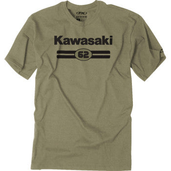 FACTORY EFFEX Kawasaki Sixty Two T-Shirt - Heather Olive - XL 27-87126