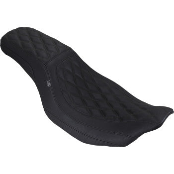 MUSTANG Seat Dbl Diam Squareback Blk Thread 88514