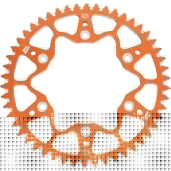 MOTO-MASTER 7075 Aluminum Rear Sprocket - 52 Tooth - Orange - Gas Gas/Husqvarna/KTM 620082552