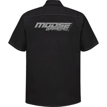 MOOSE OFFROAD Moose Offroad Shop Shirt - Black - Large MRS01S8BCHLR