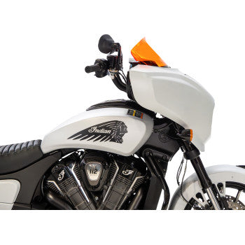 KLOCK WERKS Windshield Chieftain Powerplus 9" - Orange KWW-04-0652