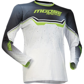 MOOSE OFFROAD Youth Qualifier® Jersey - White/Black/Green - XL 2912-2642
