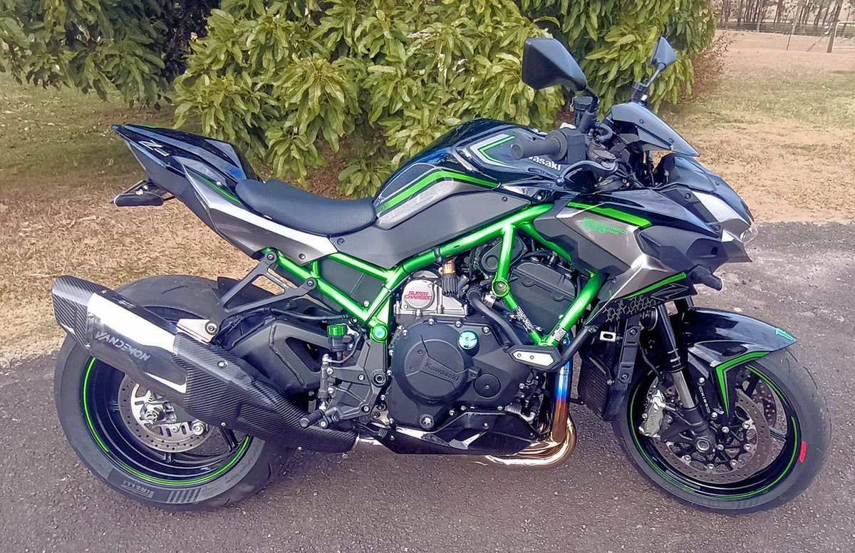 Vandemon ZH2 Bimodal Stealth Titanium Exhaust System KAWAZH2TIEXSYWVPOLA VA-88