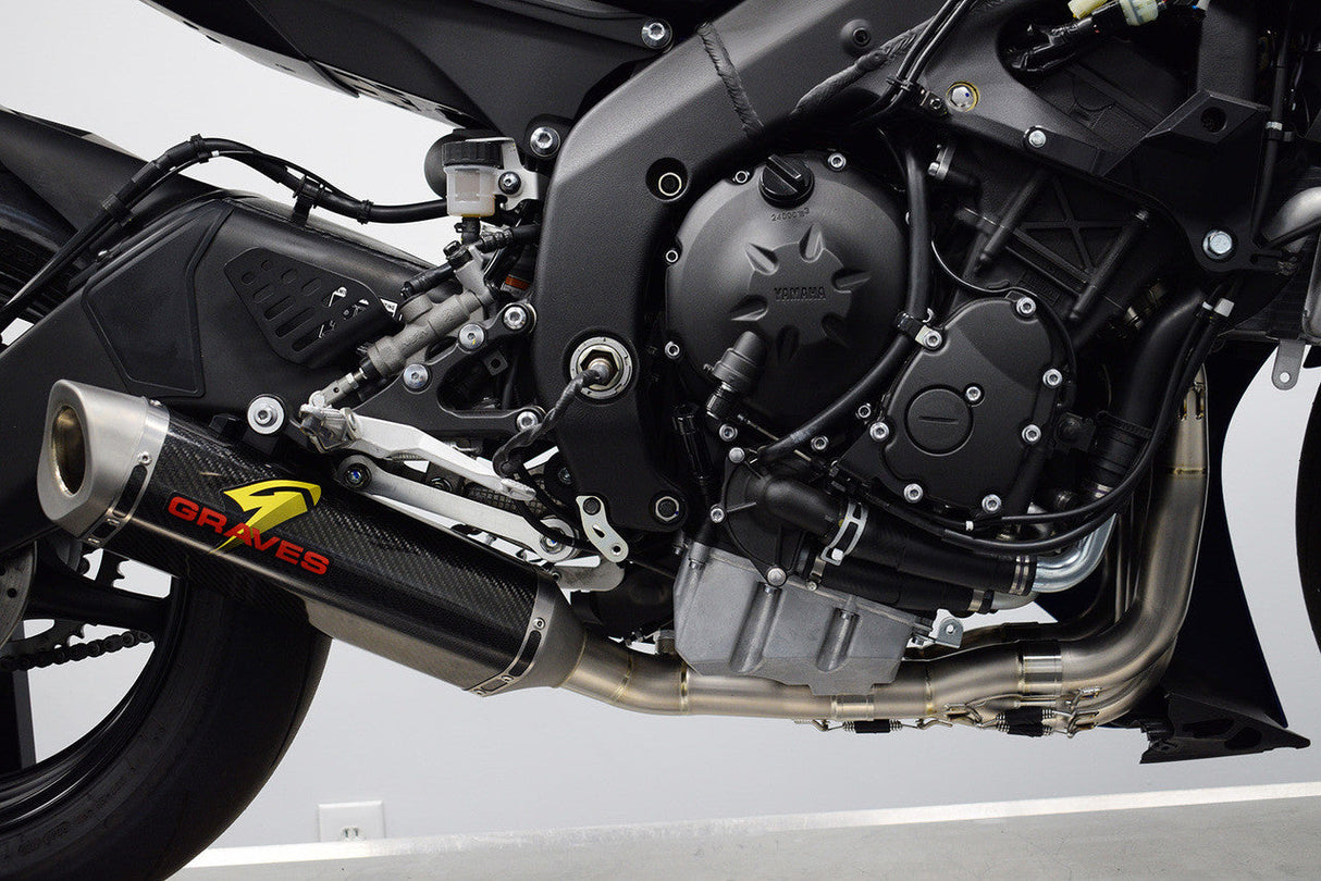 Graves Exhaust Full Titanium Carbon Works 7 R6 2006-2024 Exy-18r6-Ftcw7