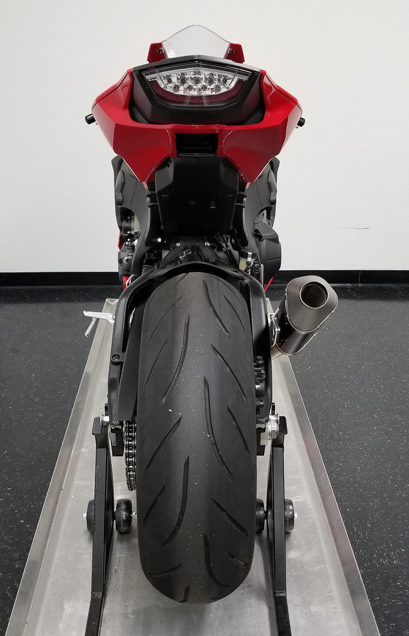 Graves motorsports cat back slip-on exhaust carbon CBR1000RR 17-25 EXH-17CB1-CBTC