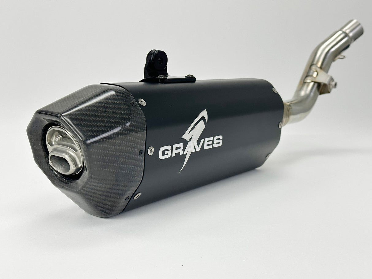 Graves Motorsportsslip-On Exhaust Crf300l /Rally 2021-2023 Black Exh-21c3l-Soak