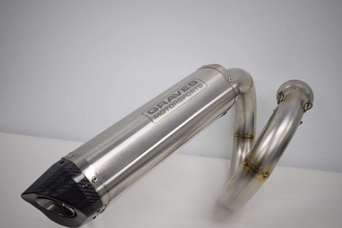 Graves slip-on exhaust can-am Maverick x3 turbo 2017 – 2020 EXC-18MX3-CBSS
