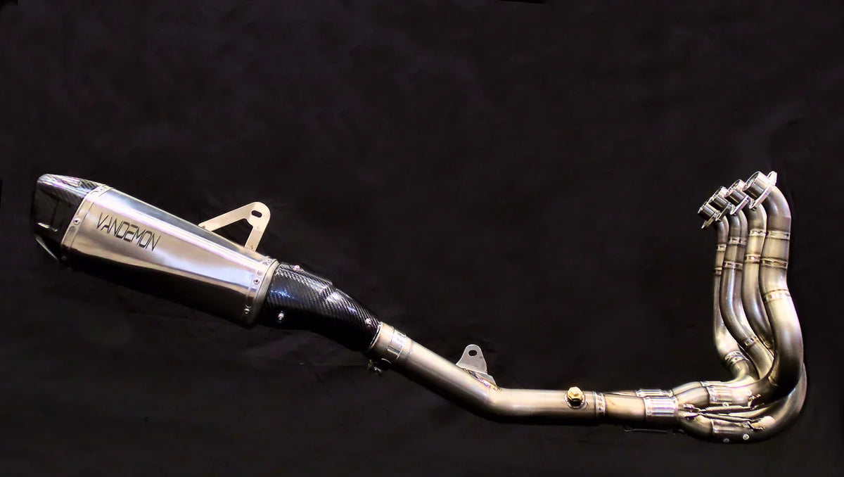 Vandemon Titanium Exhaust System Kawasaki H2 SE SX 2018-23 KAWAH2SESXTIEXHSYSB VA-146