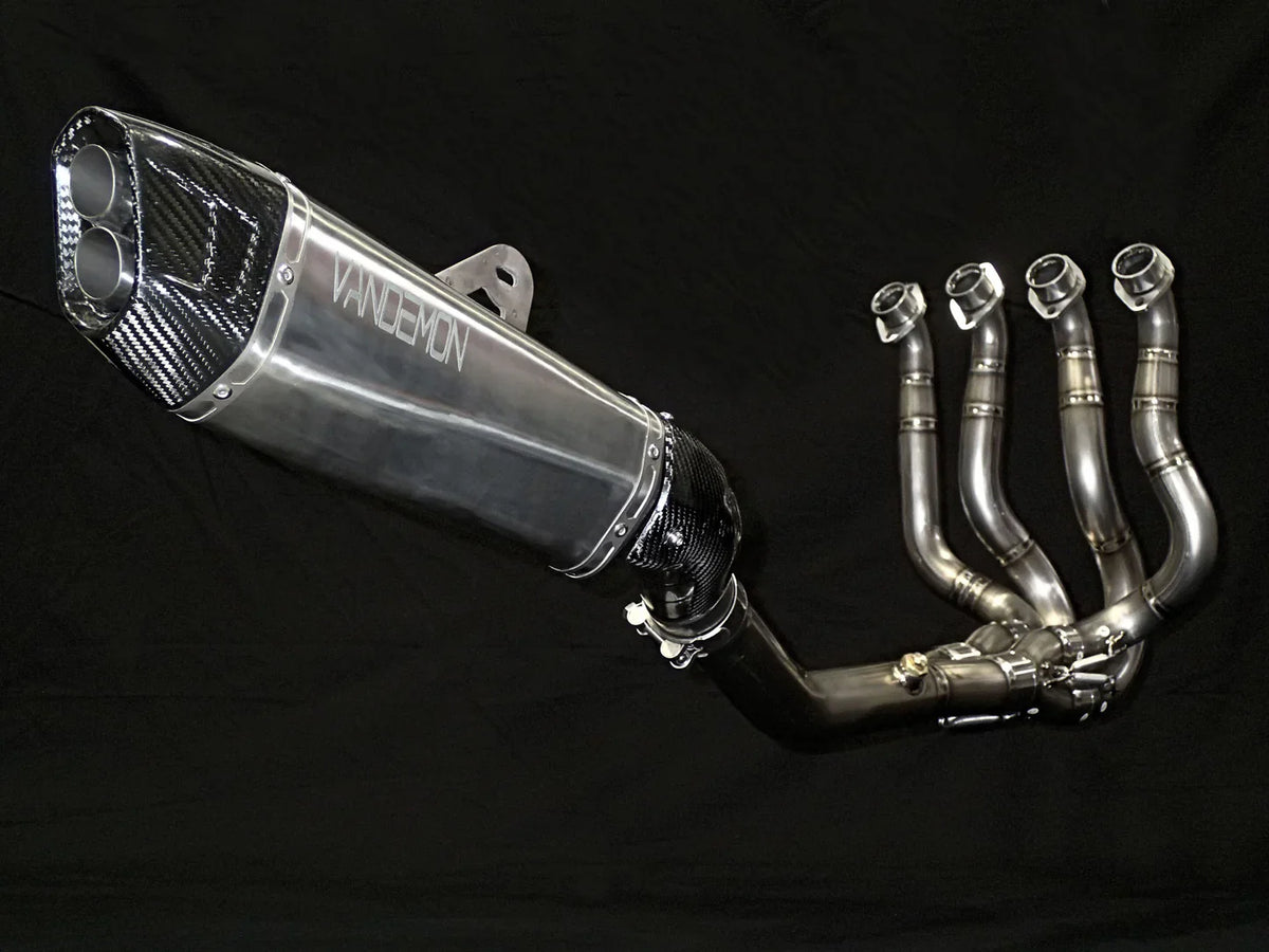 Vandemon Titanium Exhaust System Kawasaki H2 SE SX 2018-23 KAWAH2SESXTIEXHSYSB VA-146