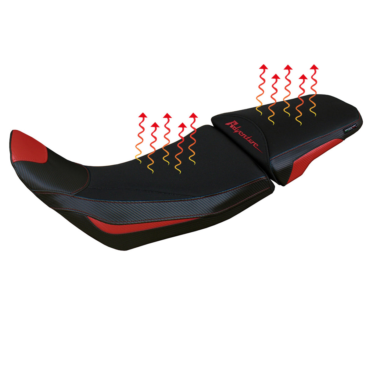 Tappezzeria Italia Honda Africa Twin Adv Sport 1100 2020-2024 Comfort Heat Seat Cover in Red