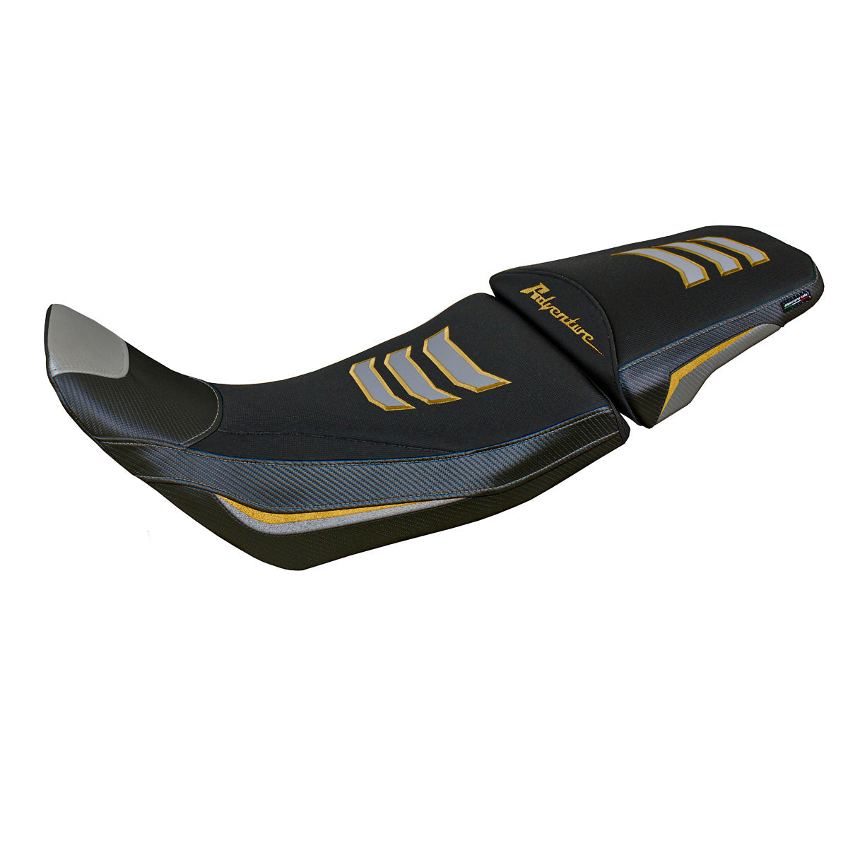 Honda Africa Twin 1100 2020-2024 Seat Cover Tappezzeria Italia in Grey and Gold SE