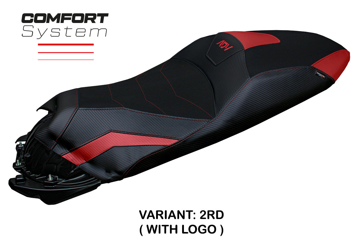 Tappezzeria Italia Honda ADV 350 2022-2025 Seat Cover Comfort in Red and Black