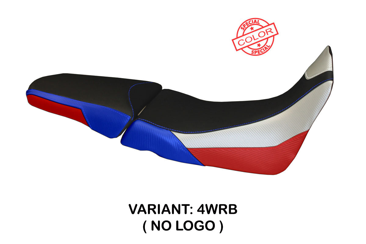 Tappezzeria Italia Honda Africa Twin 1000 2015-2019 Seat Cover in White, Red and Blue