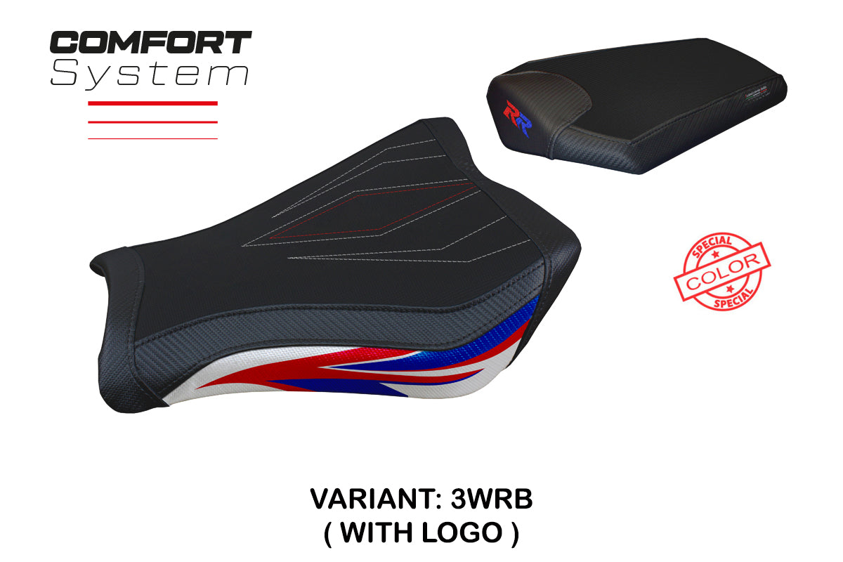 Tappezzeria Italia Honda CBR1000RR 2008-2016 Seat Cover Comfort in White, Red and Blue
