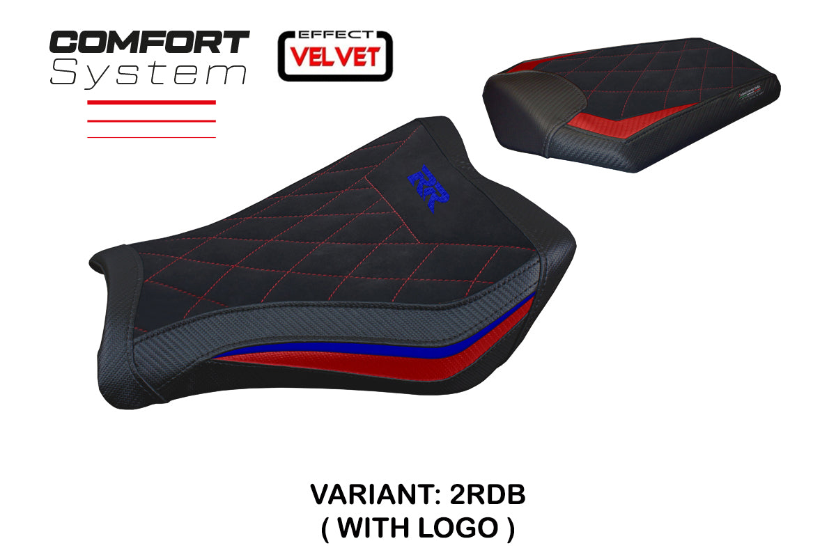 Tappezzeria Italia Honda CBR1000RR 2008-2016 Seat Cover Comfort in Red and Blue Diamond