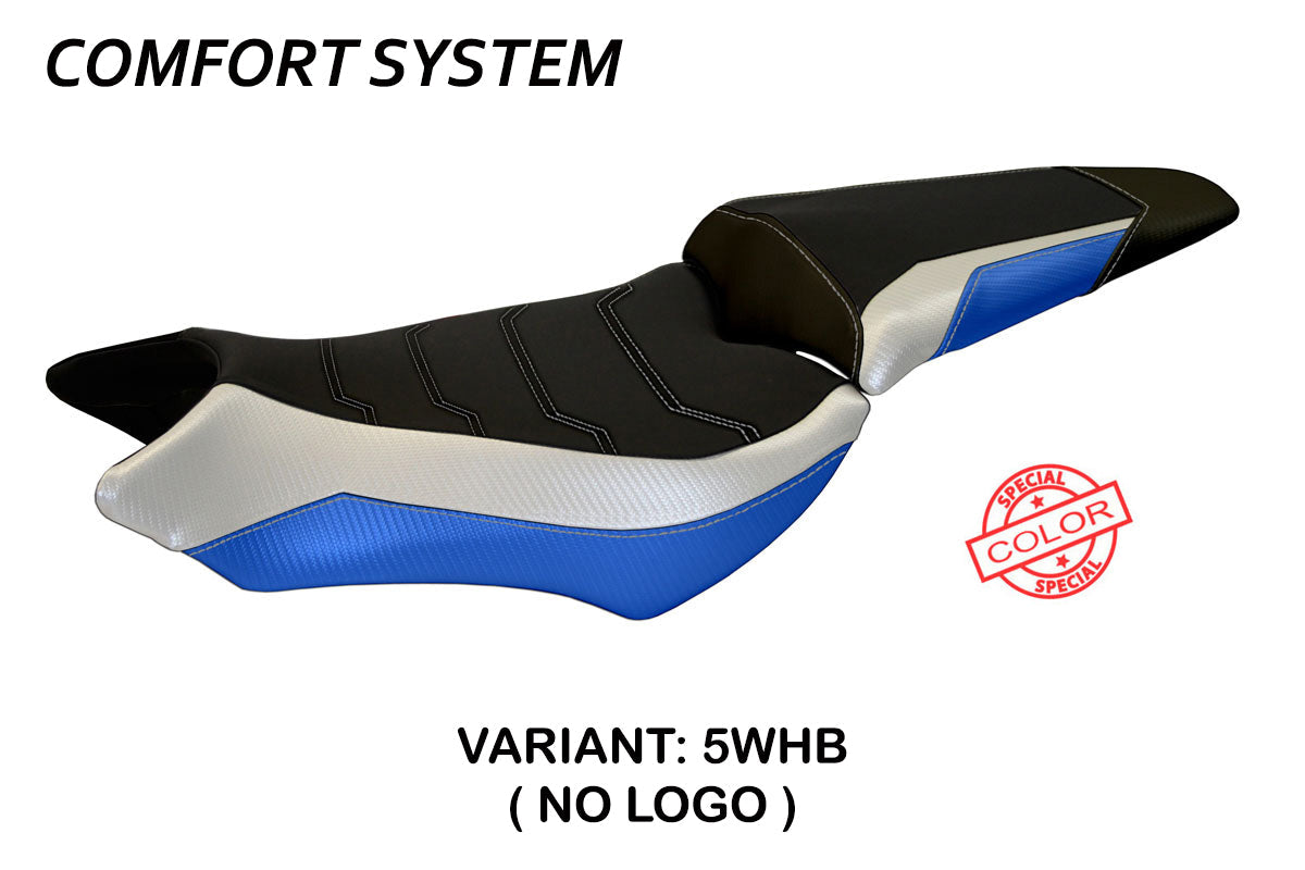 Tappezzeria Italia Honda CB1000R 2008-2017 Seat Cover Comfort in White and Blue