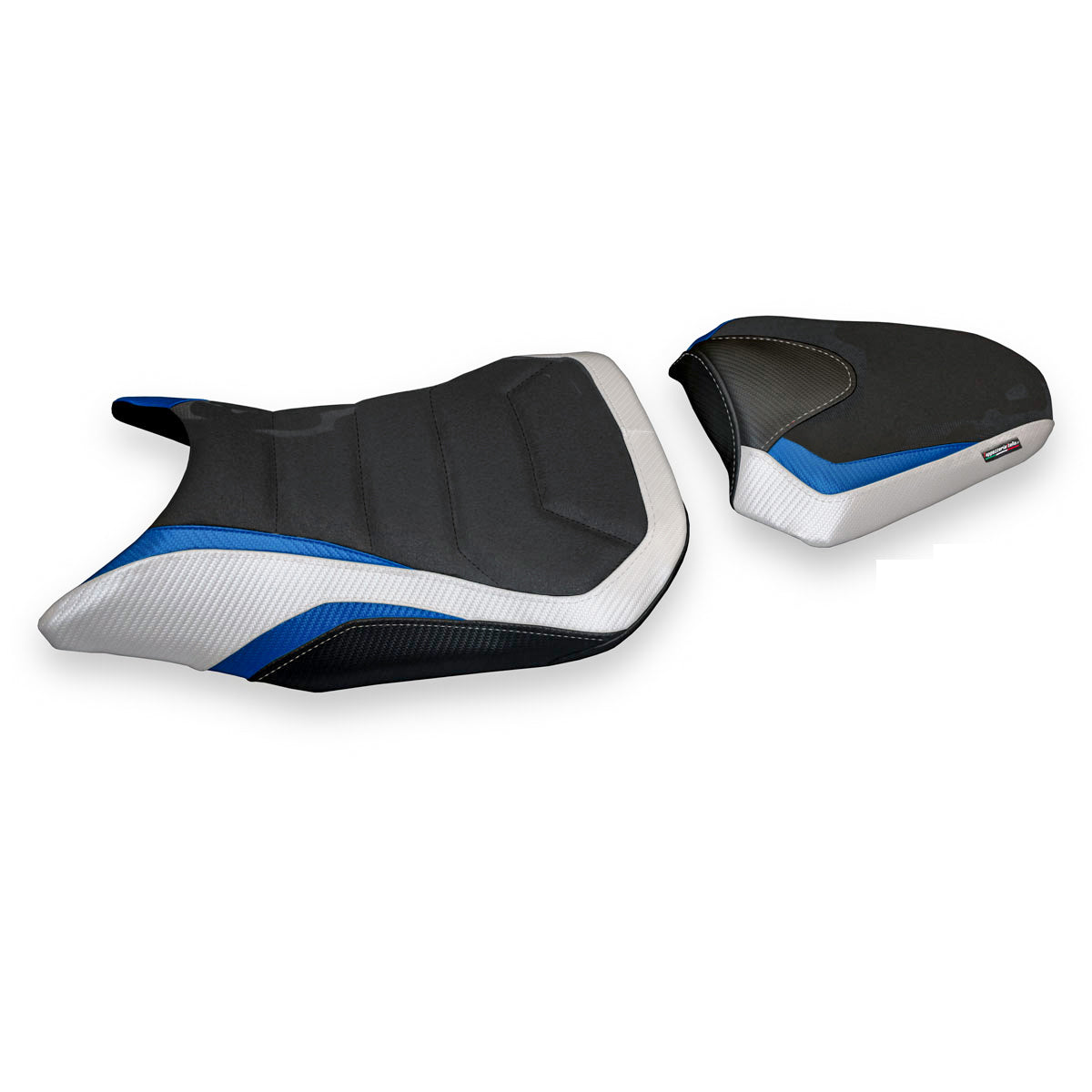 Tappezzeria Italia Honda CB500F 2016-2023 Seat Cover Ultragrip in White and Blue