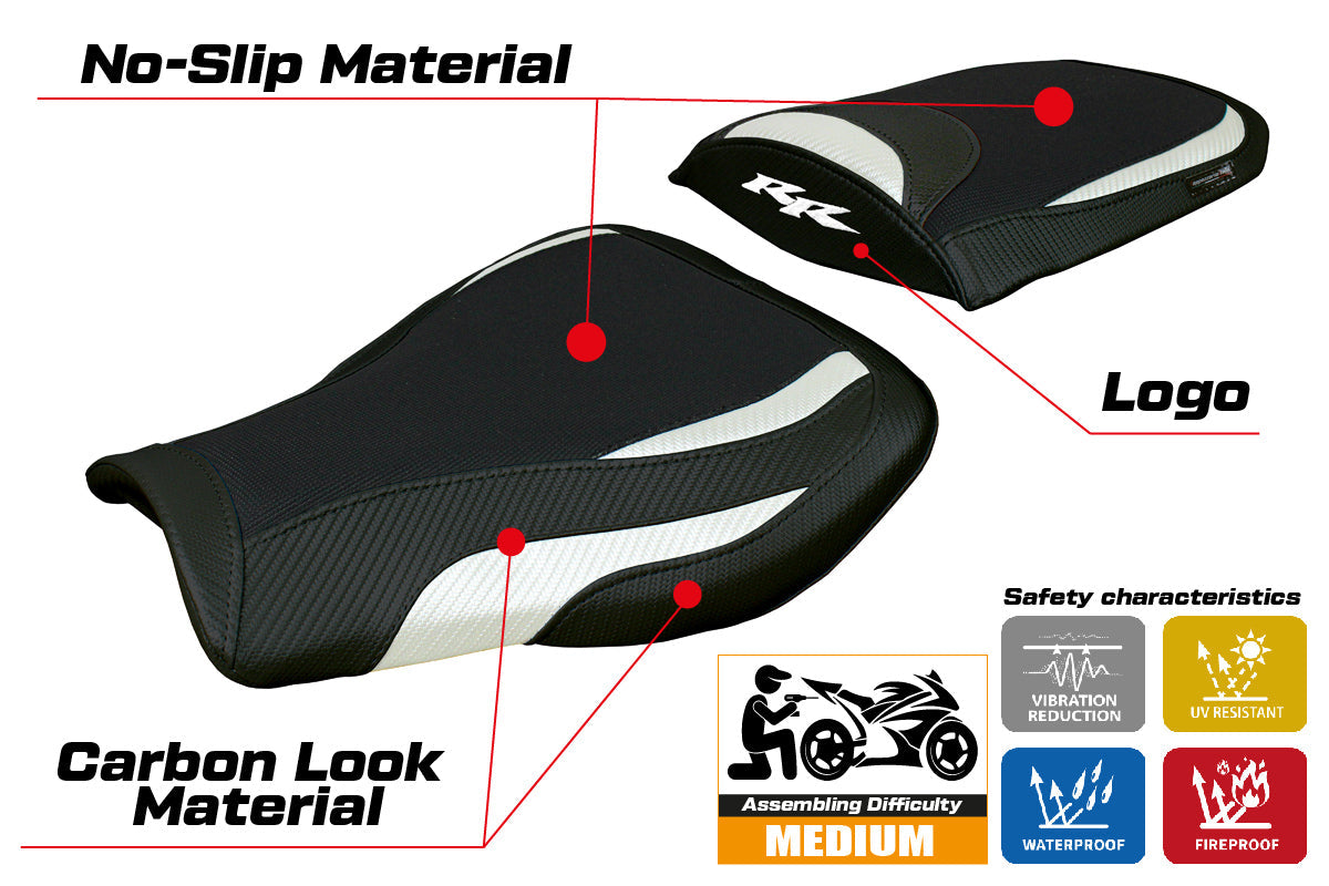Tappezzeria Italia Honda CBR 600 RR 2007-2025 Seat Cover White Black