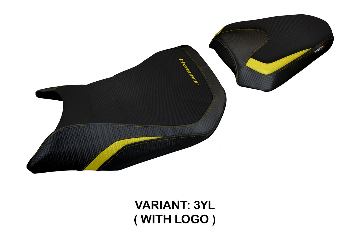 Tappezzeria Italia Honda CB750 Hornet 2023-2025 Seat Cover in Yellow and Black