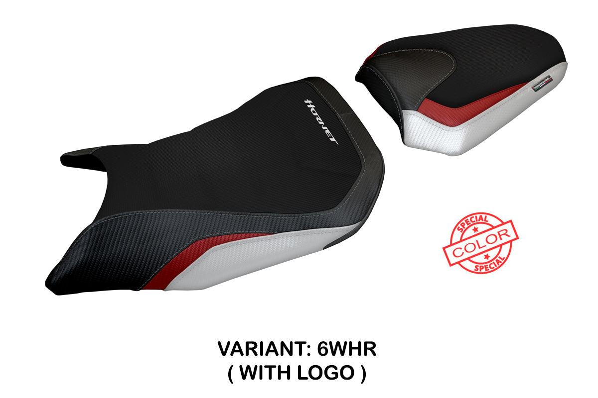 Tappezzeria Italia Honda CB750 Hornet 2023-2025 Seat Cover in White, Red and Black