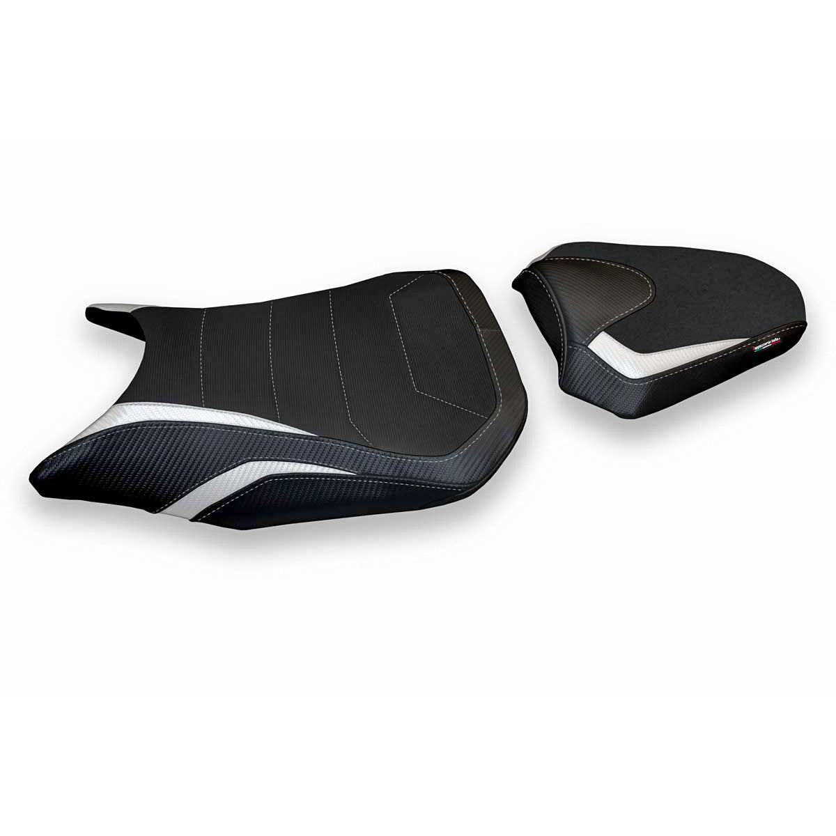 Tappezzeria Italia Honda CBR500R 2017-2025 Seat Cover Comfort in White and Black