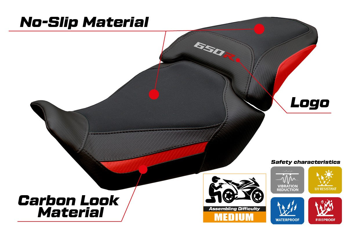 Tappezzeria Italia Honda CBR650R 2024-2025 Seat Cover Red Black